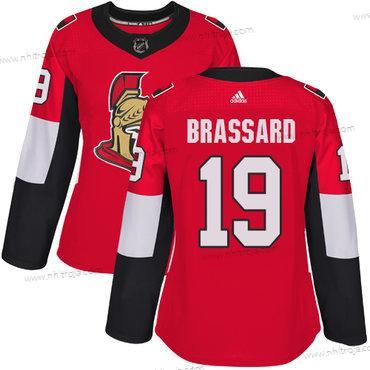 Adidas Dam Ottawa Senators #19 Derick Brassard Röd Autentisk Stitched NHL Hemma Tröjor