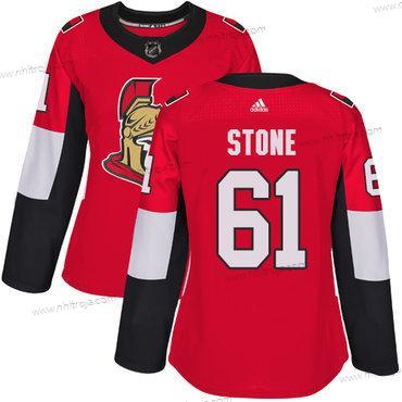 Adidas Dam Ottawa Senators #61 Mark Stone Röd Autentisk Stitched NHL Hemma Tröjor