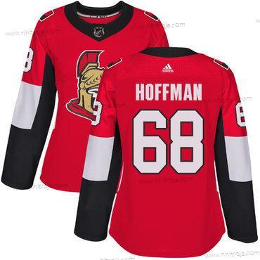 Adidas Dam Ottawa Senators #68 Mike Hoffman Röd Autentisk Stitched NHL Hemma Tröjor