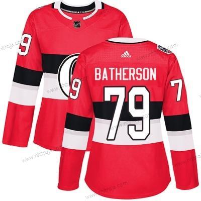 Adidas Dam Ottawa Senators #79 Drake Batherson 100 Klassisk Autentisk Röd Tröjor