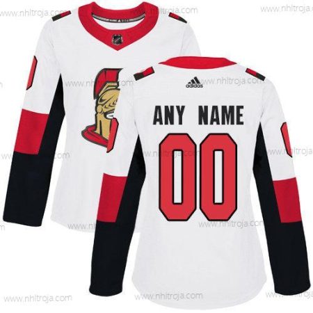 Adidas Dam Ottawa Senators Skräddarsydda NHL Autentisk Vit Tröjor