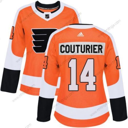 Adidas Dam Philadelphia Flyers #14 Sean Couturier Orange Autentisk Stitched NHL Hemma Tröjor