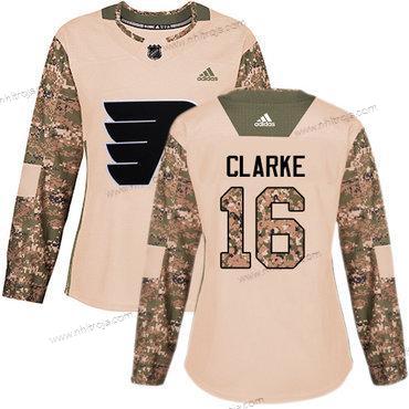 Adidas Dam Philadelphia Flyers #16 Bobby Clarke Camo Autentisk 2017 Veterans Day Stitched NHL Tröjor