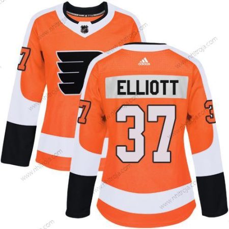 Adidas Dam Philadelphia Flyers #37 Brian Elliott Orange Autentisk Stitched NHL Hemma Tröjor