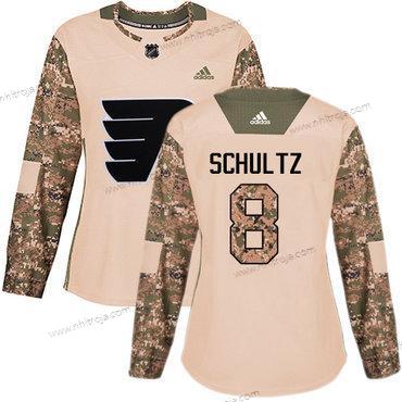 Adidas Dam Philadelphia Flyers #8 Dave Schultz Camo Autentisk 2017 Veterans Day Stitched NHL Tröjor