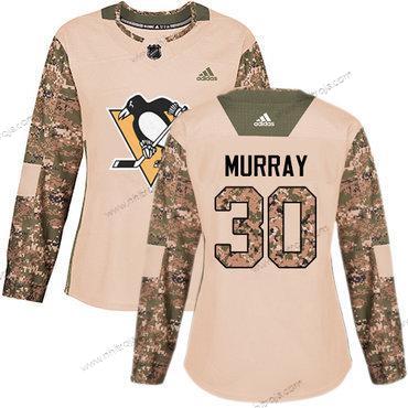 Adidas Dam Pittsburgh Penguins #30 Matt Murray Camo Autentisk 2017 Veterans Day Stitched NHL Tröjor