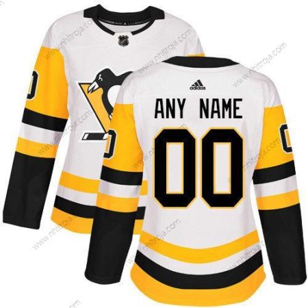 Adidas Dam Pittsburgh Penguins Skräddarsydda NHL Autentisk Vit Tröjor