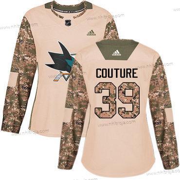 Adidas Dam San Jose Sharks #39 Logan Couture Camo Autentisk 2017 Veterans Day Stitched NHL Tröjor