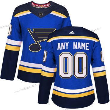 Adidas Dam St. Louis Blues Skräddarsydda Autentisk Royal Blå NHL Hemma Tröjor