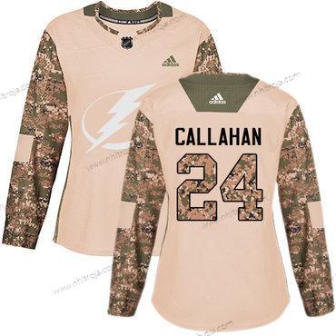 Adidas Dam Tampa Bay Lightning #24 Ryan Callahan Camo Autentisk 2017 Veterans Day Stitched NHL Tröjor