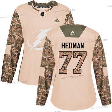 Adidas Dam Tampa Bay Lightning #77 Victor Hedman Camo Autentisk 2017 Veterans Day Stitched NHL Tröjor