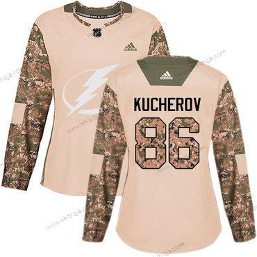 Adidas Dam Tampa Bay Lightning #86 Nikita Kucherov Camo Autentisk 2017 Veterans Day Stitched NHL Tröjor