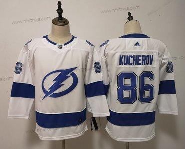 Adidas Dam Tampa Bay Lightning 86 Nikita Kucherov Vit Tröjor