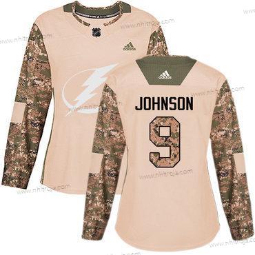 Adidas Dam Tampa Bay Lightning #9 Tyler Johnson Camo Autentisk 2017 Veterans Day Stitched NHL Tröjor