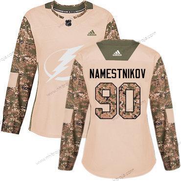 Adidas Dam Tampa Bay Lightning #90 Vladislav Namestnikov Camo Autentisk 2017 Veterans Day Stitched NHL Tröjor