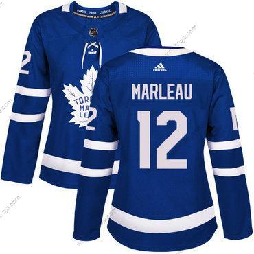 Adidas Dam Toronto Maple Leafs #12 Patrick Marleau Blå Autentisk Stitched NHL Hemma Tröjor