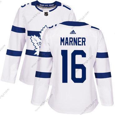 Adidas Dam Toronto Maple Leafs #16 Mitchell Marner Vit Autentisk 2018 Stadium Series Stitched NHL Tröjor