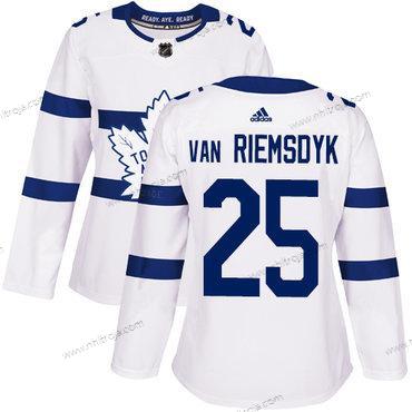 Adidas Dam Toronto Maple Leafs #25 James Van Riemsdyk Vit Autentisk 2018 Stadium Series Stitched NHL Tröjor