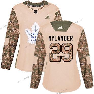 Adidas Dam Toronto Maple Leafs #29 William Nylander Camo Autentisk 2017 Veterans Day Stitched NHL Tröjor