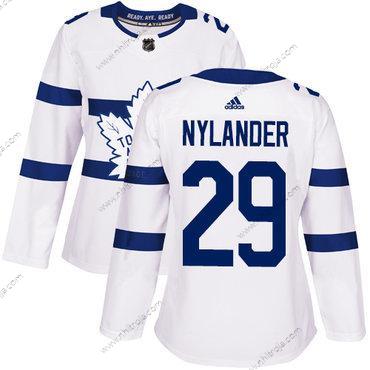 Adidas Dam Toronto Maple Leafs #29 William Nylander Vit Autentisk 2018 Stadium Series Stitched NHL Tröjor