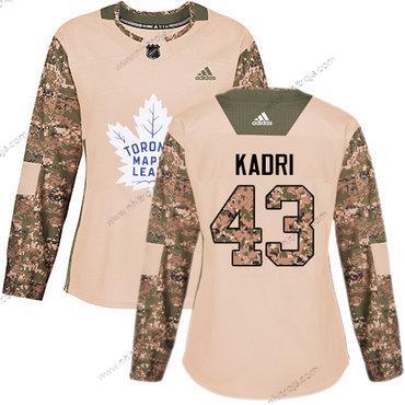 Adidas Dam Toronto Maple Leafs #43 Nazem Kadri Camo Autentisk 2017 Veterans Day Stitched NHL Tröjor