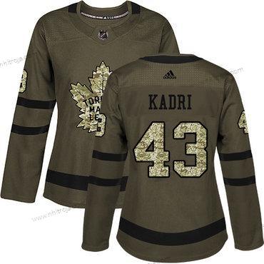 Adidas Dam Toronto Maple Leafs #43 Nazem Kadri Grön Salute to Service Stitched NHL Tröjor