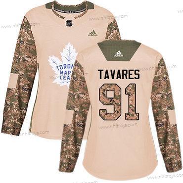 Adidas Dam Toronto Maple Leafs #91 John Tavares Camo Autentisk 2017 Veterans Day Stitched NHL Tröjor