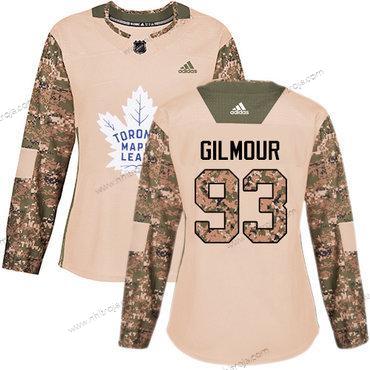 Adidas Dam Toronto Maple Leafs #93 Doug Gilmour Camo Autentisk 2017 Veterans Day Stitched NHL Tröjor