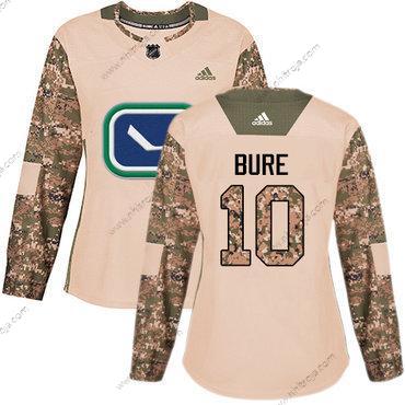 Adidas Dam Vancouver Canucks #10 Pavel Bure Camo Autentisk 2017 Veterans Day Stitched NHL Tröjor