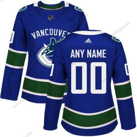 Adidas Dam Vancouver Canucks Skräddarsydda Autentisk Blå NHL Hemma Tröjor