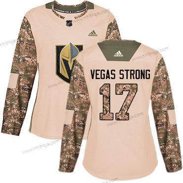 Adidas Dam Vegas Golden Knights #17 Vegas Strong Camo Autentisk 2017 Veterans Day Stitched NHL Tröjor