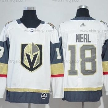 Adidas Dam Vegas Golden Knights #18 James Neal Vit Road Autentisk Stitched NHL Tröjor