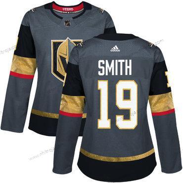 Adidas Dam Vegas Golden Knights #19 Reilly Smith Grå Autentisk Stitched NHL Hemma Tröjor