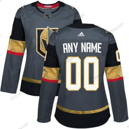 Adidas Dam Vegas Golden Knights Skräddarsydda Autentisk Grå NHL Hemma Tröjor