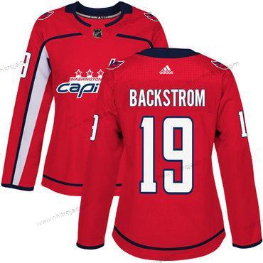 Adidas Dam Washington Capitals #19 Nicklas Backstrom Röd Autentisk Stitched NHL Hemma Tröjor