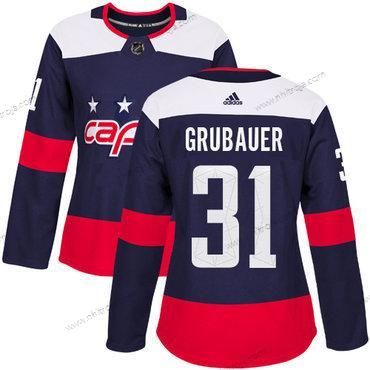 Adidas Dam Washington Capitals #31 Philipp Grubauer Marin Autentisk 2018 Stadium Series Stitched NHL Tröjor