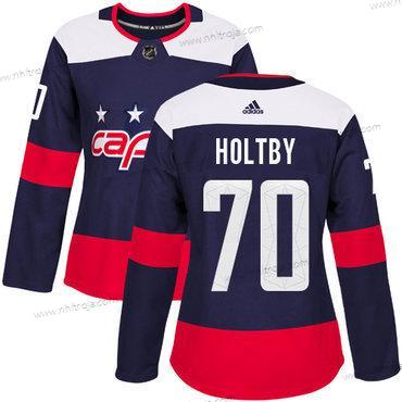 Adidas Dam Washington Capitals #70 Braden Holtby Marin Autentisk 2018 Stadium Series Stitched NHL Tröjor