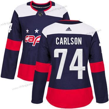 Adidas Dam Washington Capitals #74 John Carlson Marin Autentisk 2018 Stadium Series Stitched NHL Tröjor