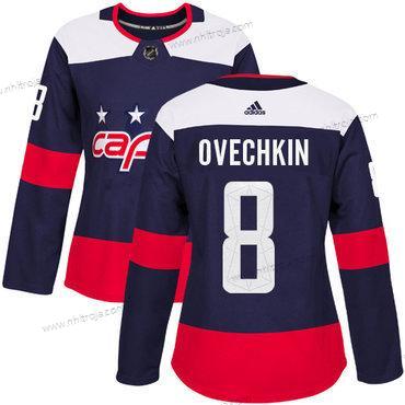 Adidas Dam Washington Capitals #8 Alex Ovechkin Marin Autentisk 2018 Stadium Series Stitched NHL Tröjor