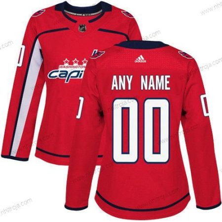 Adidas Dam Washington Capitals Skräddarsydda Autentisk Röd NHL Hemma Tröjor