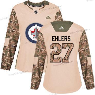 Adidas Dam Winnipeg Jets #27 Nikolaj Ehlers Camo Autentisk 2017 Veterans Day Stitched NHL Tröjor