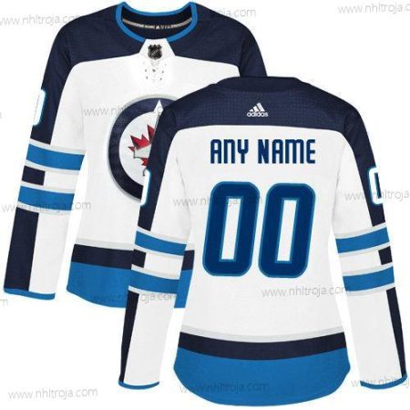 Adidas Dam Winnipeg Jets Skräddarsydda NHL Autentisk Vit Tröjor