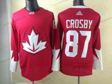 Adidas Herrar 2016 IIHF Team Kanada #87 Sidney Crosby Röd Ice Hockey Stitched Tröjor