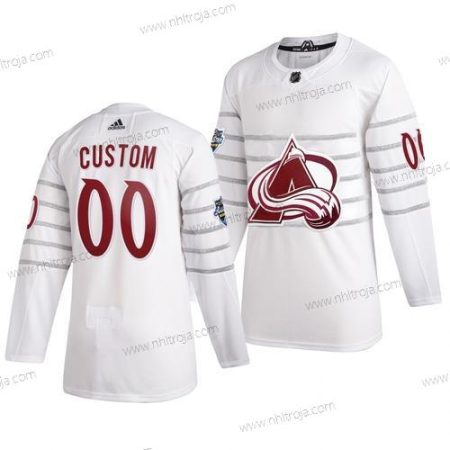 Adidas Herrar 2020 NHL All-Star Game Skräddarsydda Colorado Avalanche Autentisk Vit Tröjor