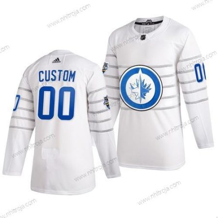 Adidas Herrar 2020 NHL All-Star Game Skräddarsydda Winnipeg Jets Autentisk Vit Tröjor