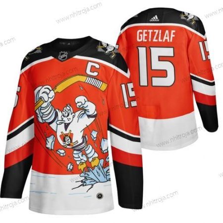 Adidas Herrar Anaheim Ducks #15 Ryan Getzlaf Röd 2020-21 Omvänd Retro Alternativ NHL Tröjor