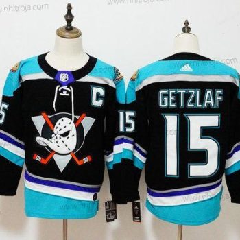 Adidas Herrar Anaheim Ducks #15 Ryan Getzlaf Svart Alternativ Autentisk Player Tröjor