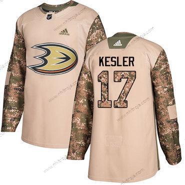 Adidas Herrar Anaheim Ducks #17 Ryan Kesler Camo Autentisk 2017 Veterans Day Stitched NHL Tröjor