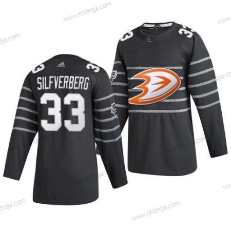 Adidas Herrar Anaheim Ducks #33 Jakob Silfverberg Grå 2020 NHL All-Star Game Tröjor