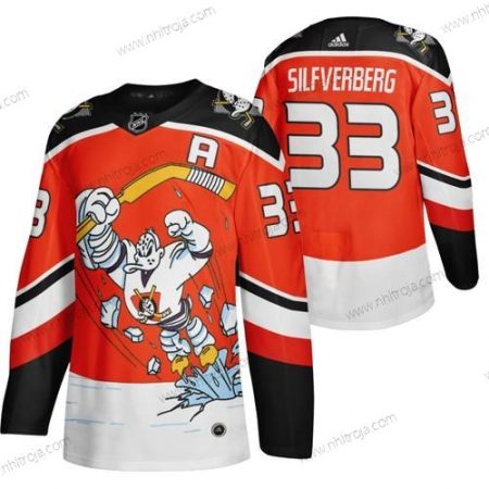 Adidas Herrar Anaheim Ducks #33 Jakob Silfverberg Röd 2020-21 Omvänd Retro Alternativ NHL Tröjor